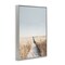 Stupell Industries Path with Sandy Footprints Framed Giclee Wall Art Design by Sisi and Seb
